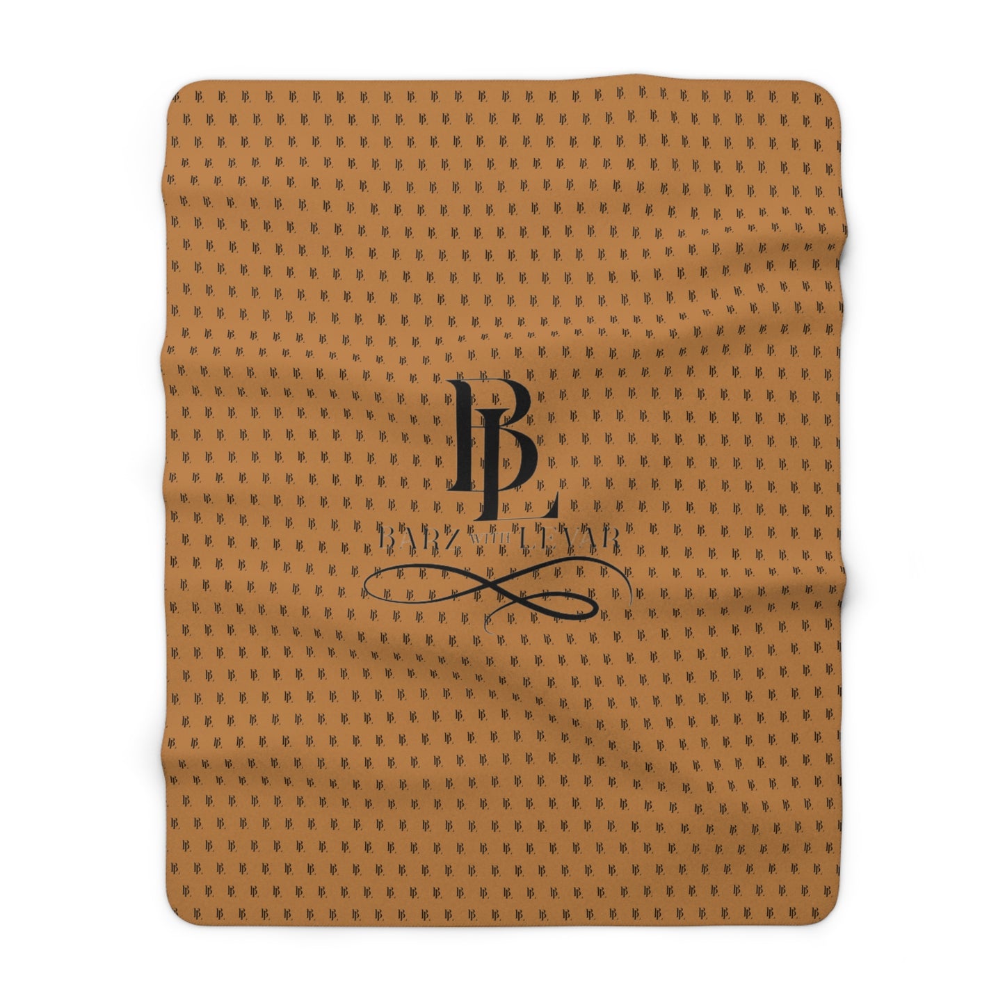 BWL Monogram Holiday Cozy Sherpa Blanket