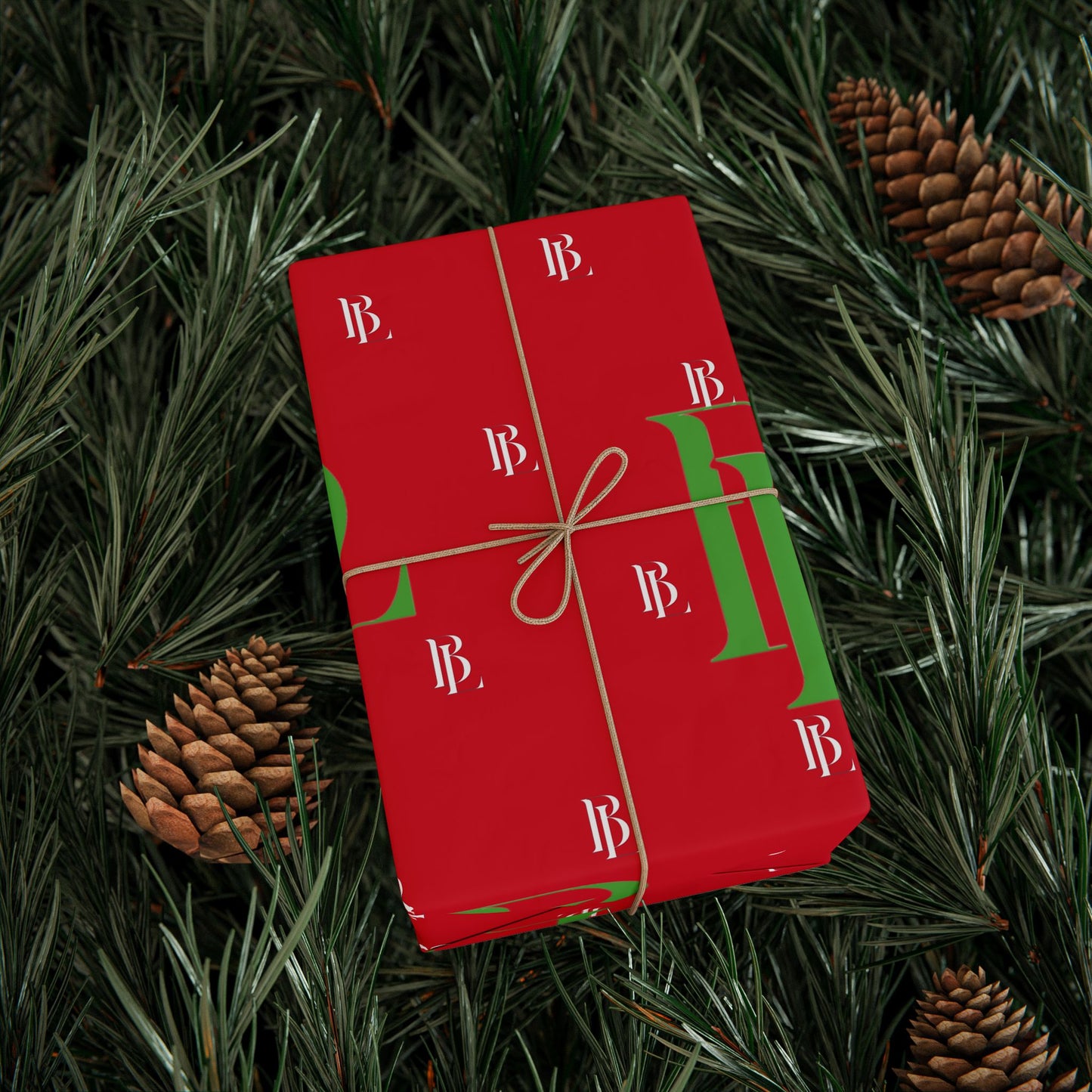 BWL Monogram Holiday Wrapping Paper