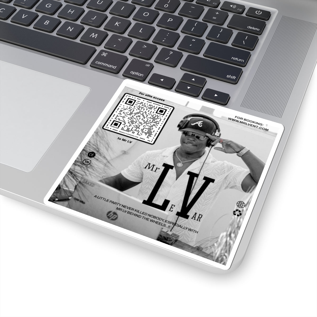 Mr. LV QR Code Party Stickers