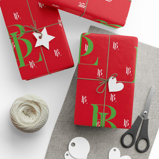 BWL Monogram Holiday Wrapping Paper