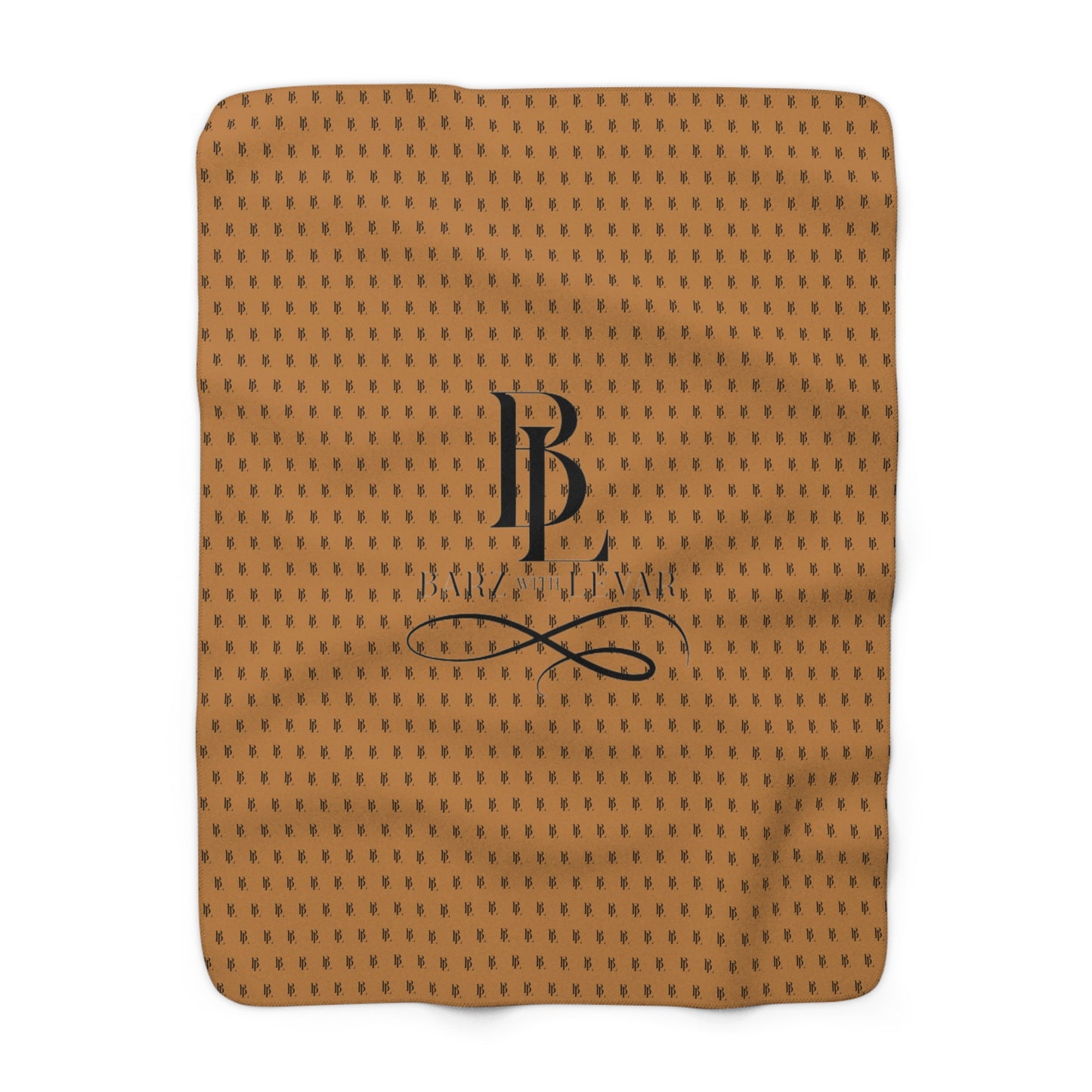 BWL Monogram Holiday Cozy Sherpa Blanket