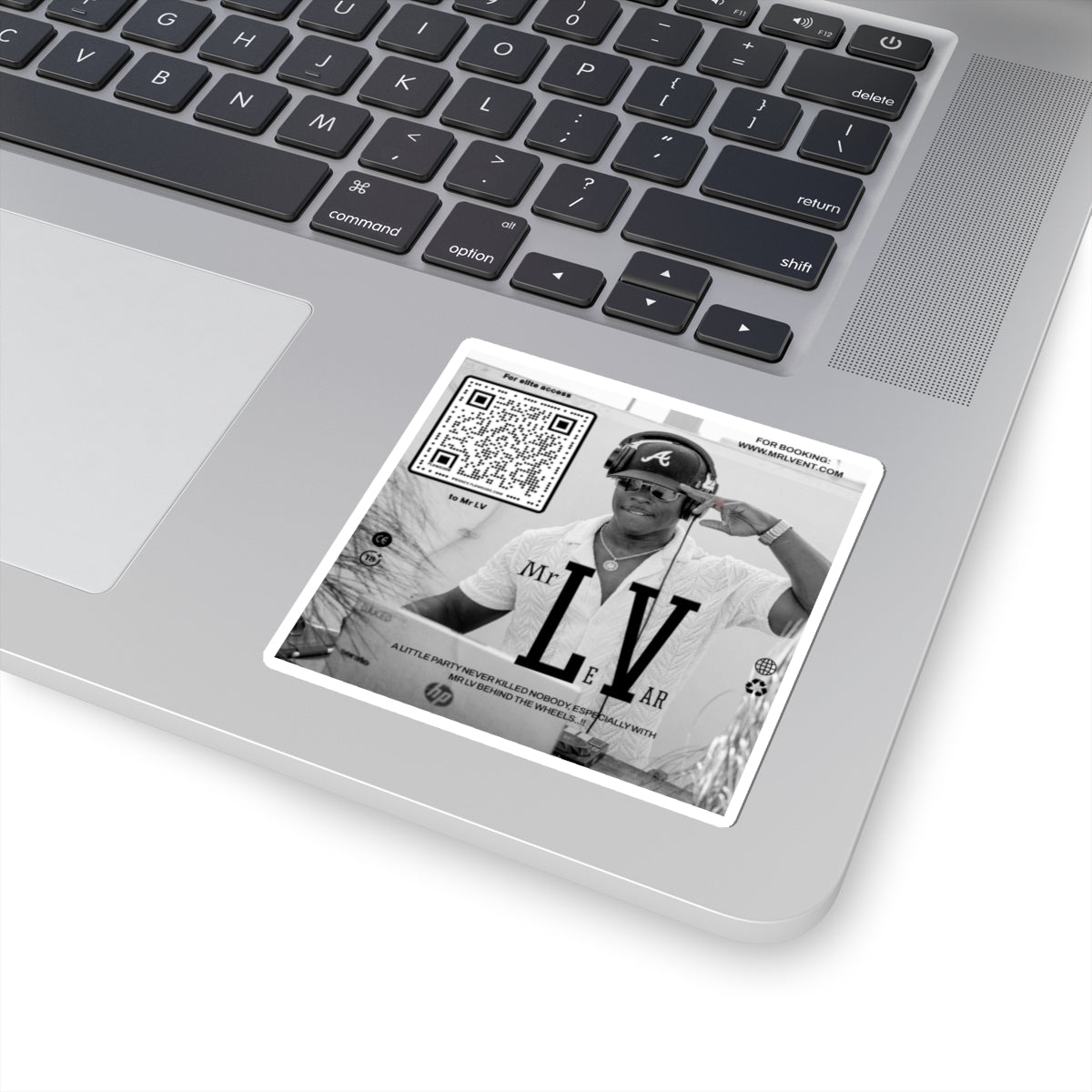 Mr. LV QR Code Party Stickers