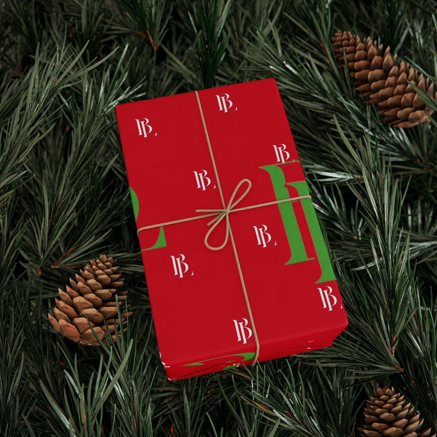 BWL Monogram Holiday Wrapping Paper