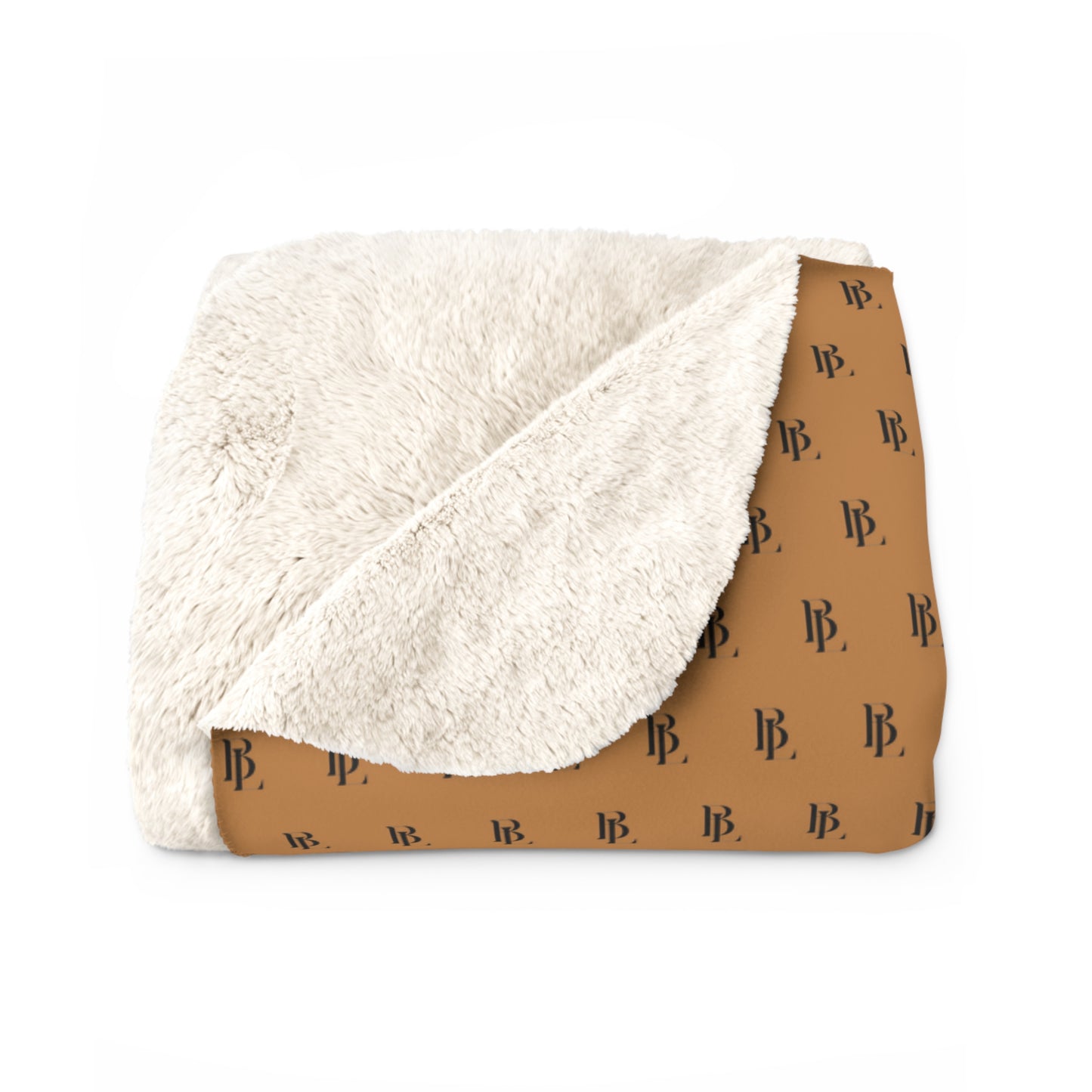 BWL Monogram Holiday Cozy Sherpa Blanket