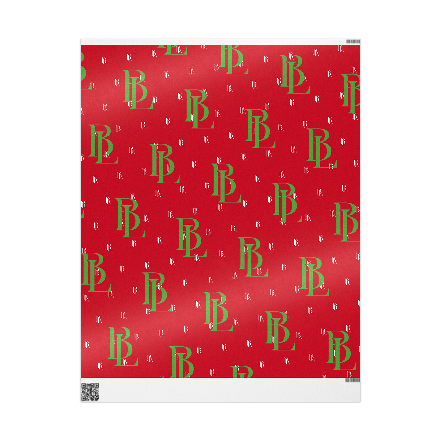 BWL Monogram Holiday Wrapping Paper