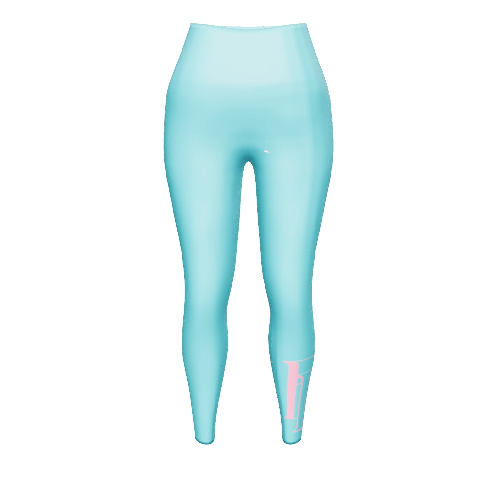 BWL Monogram Pink/White Leggings